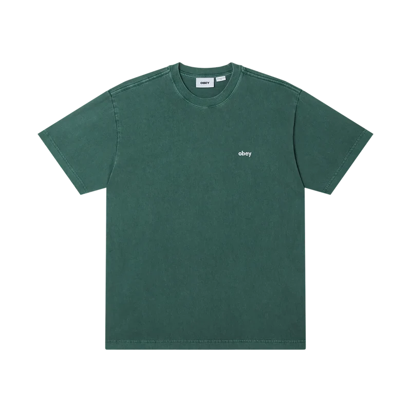 Obey Lowercase pigment tee ss Pigment pine needle