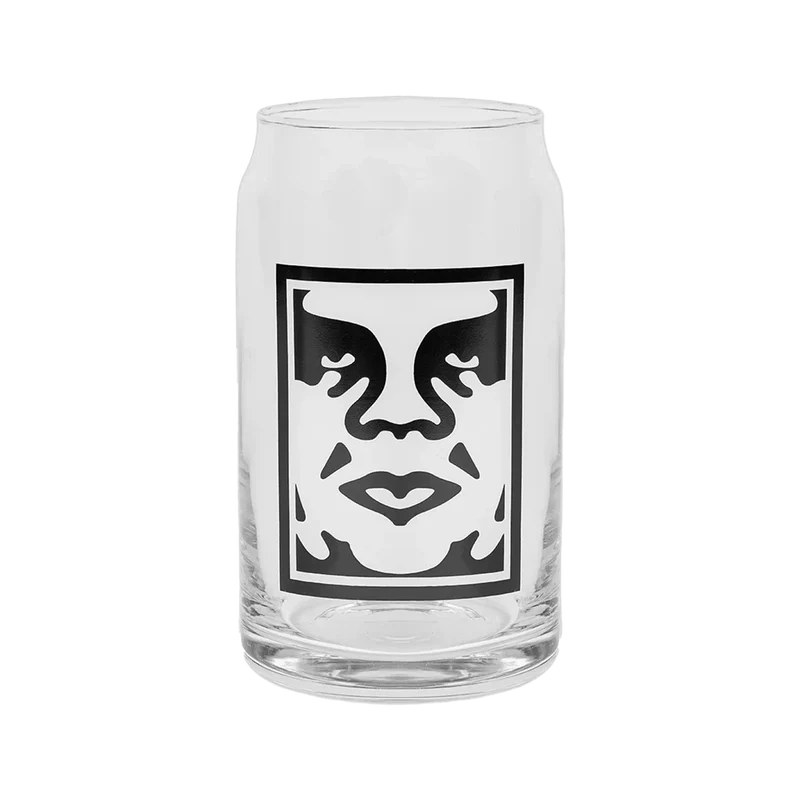 Obey Bold logo drinking glass