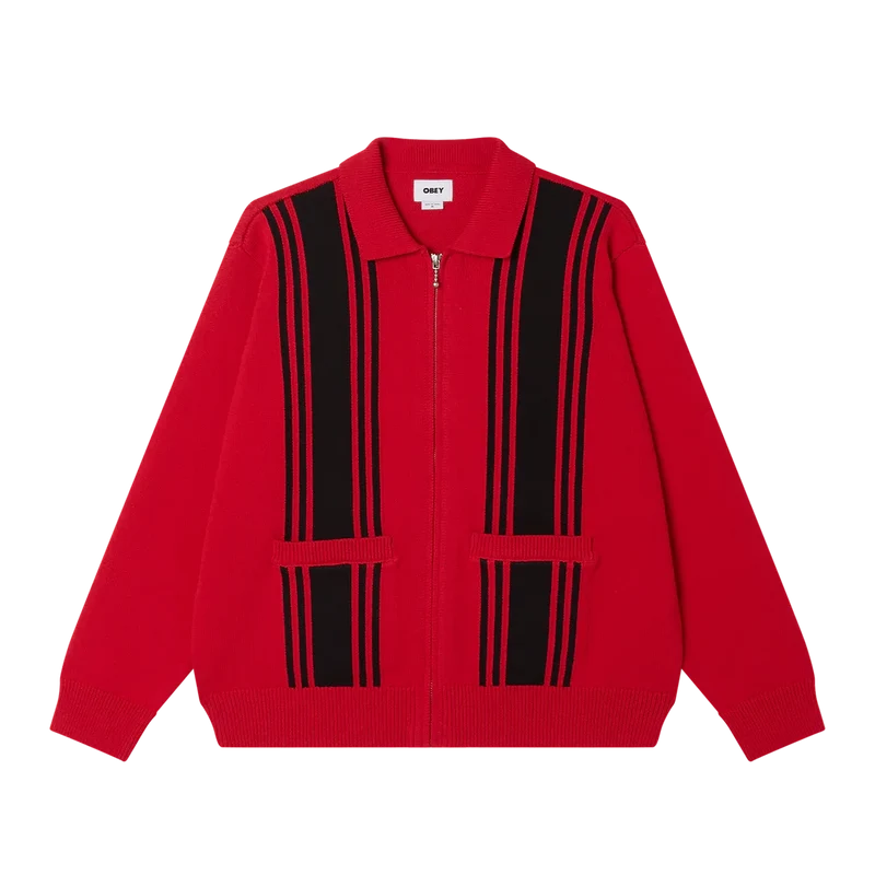 Obey matt zip up sweater