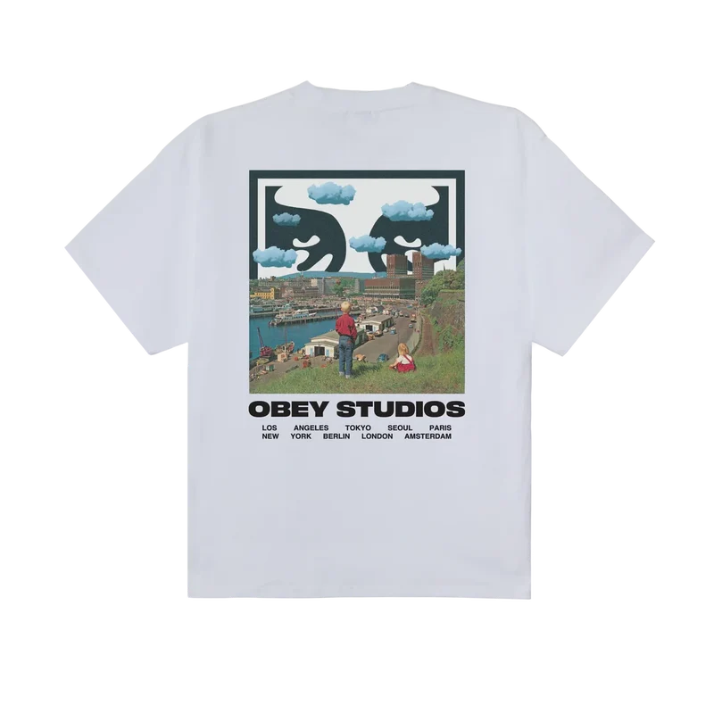 Obey sky face heavyweight classic tee