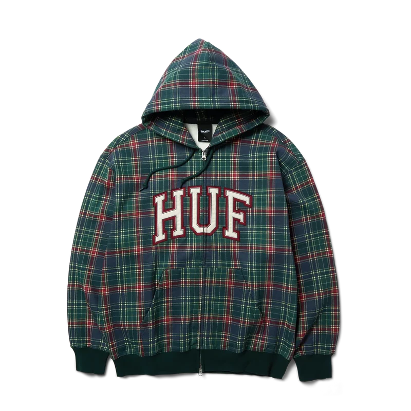 Huf Arch Plaid Full Zip Heavyweight