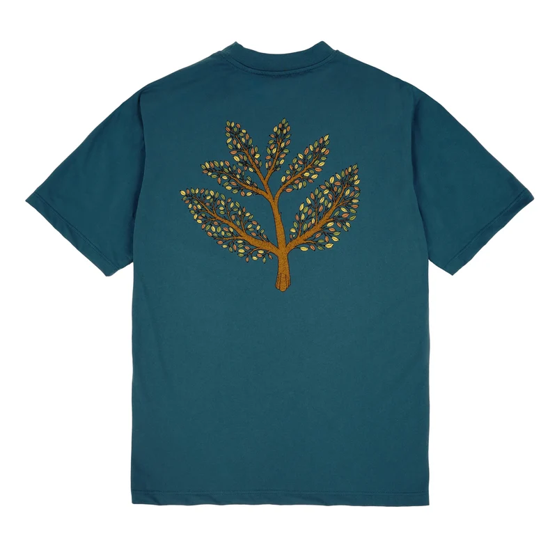 TREE PLANT TEE PETROL BLUE