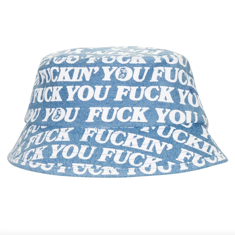 RIPNDIP Fuckin Fuck Bucket Hat Medium Wash
