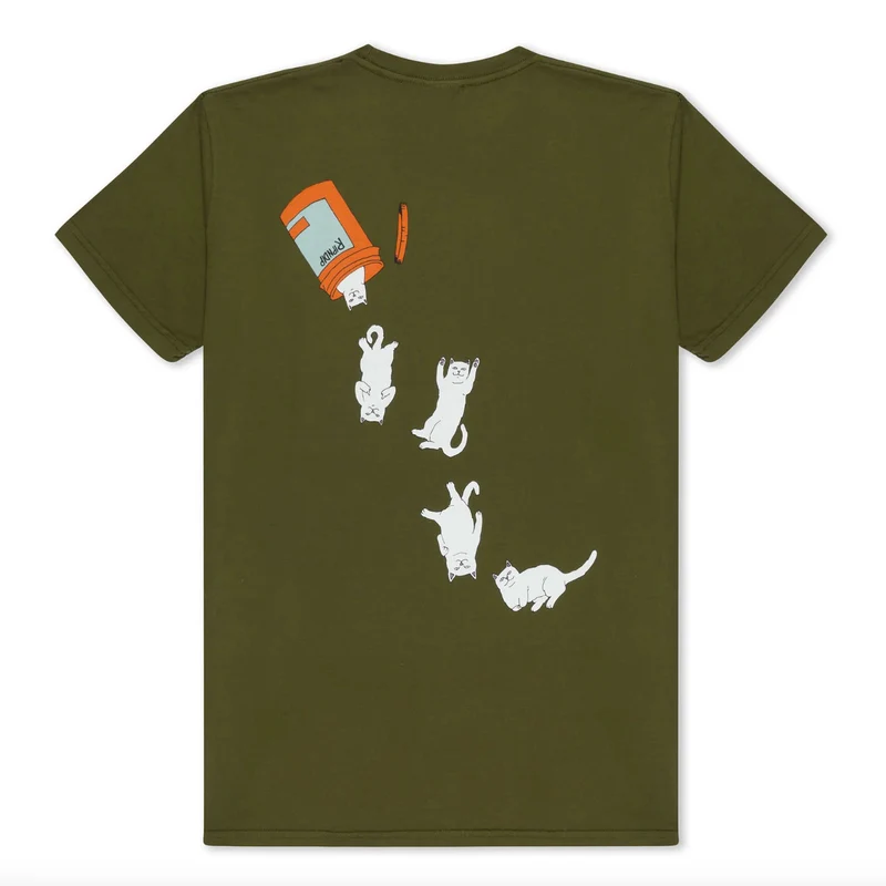 RIPNDIP Nermal Pills T-Shirt Military Green