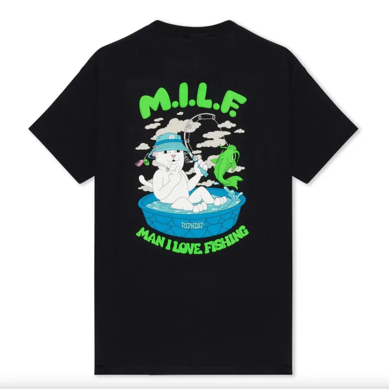 RIPNDIP M.I.L.F T-Shirt Black