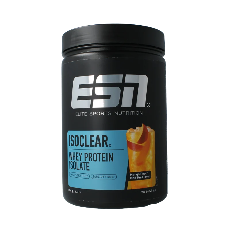 ESN Isoclear whey isolate mango peach ice tea 908 gram