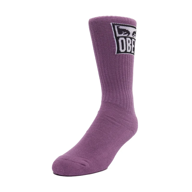 Obey eyes icon socks Wineberry