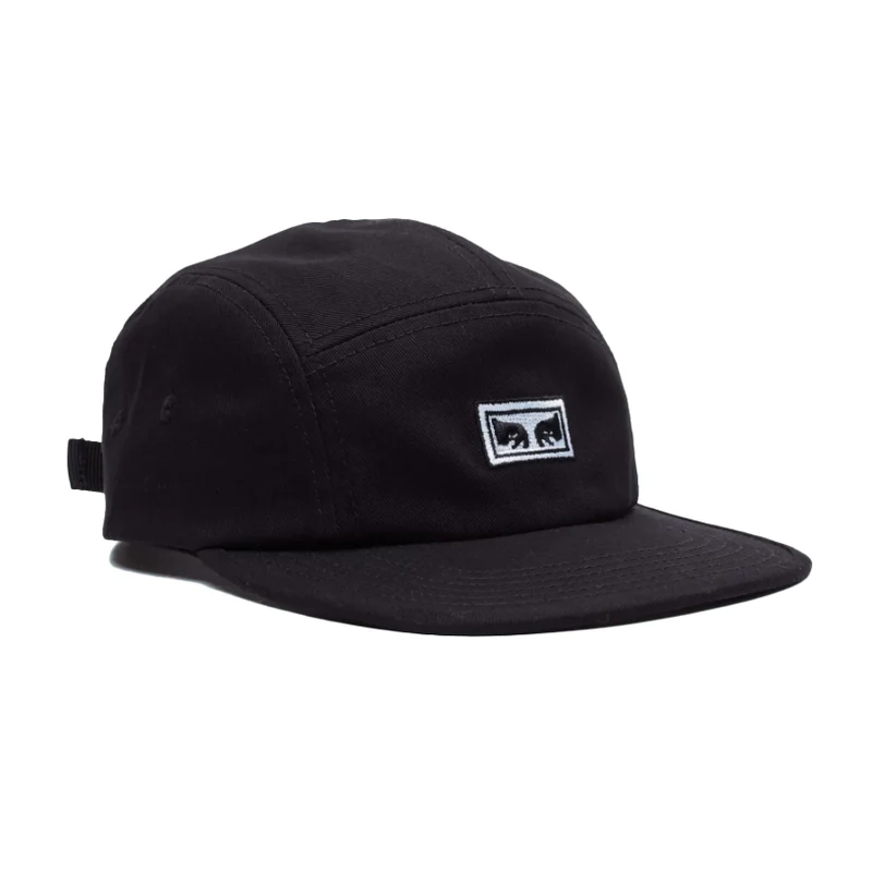 EYES 5 PANEL HAT BLACK
