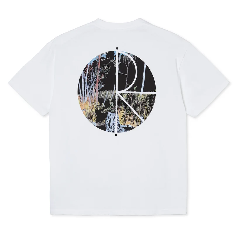 Forest Fill Logo Tee White