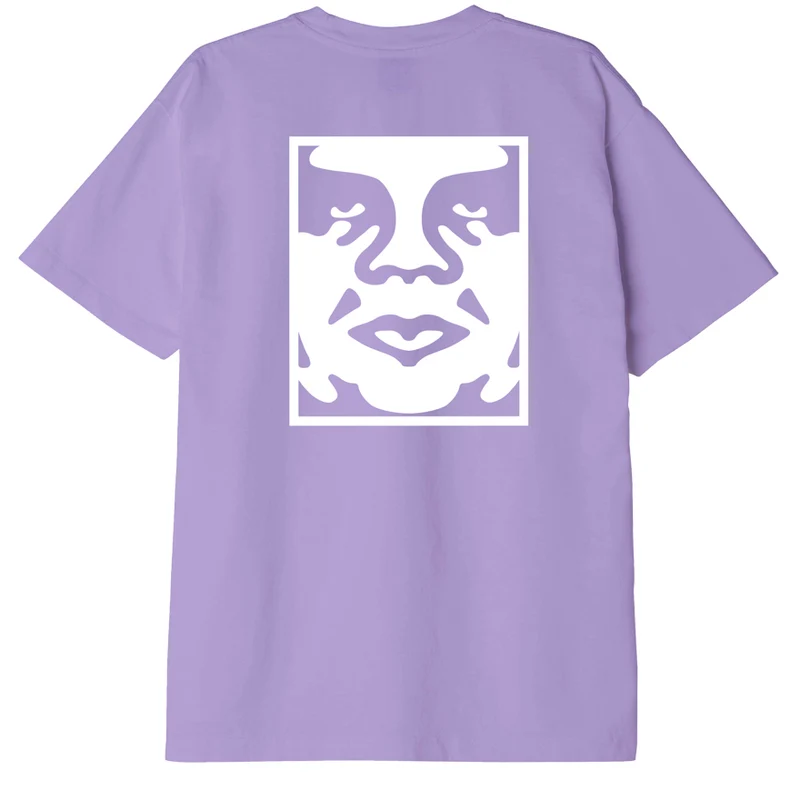Obey bold icon heavyweight tee Digital lavender