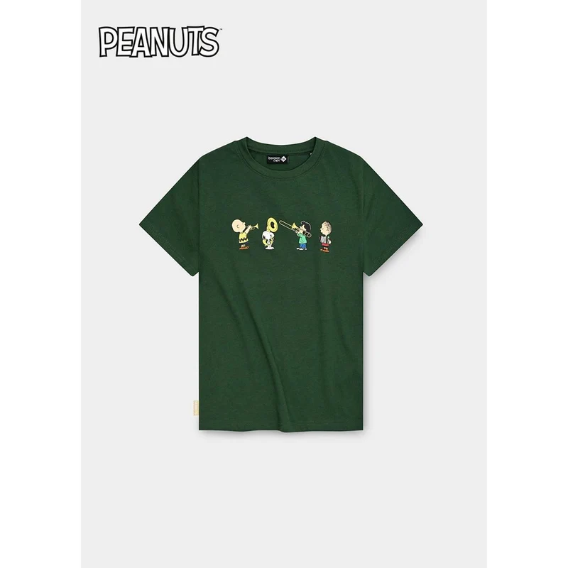 Bavarian Caps T-Shirt "Peanuts: Blaskapelle" Dunkelgrün