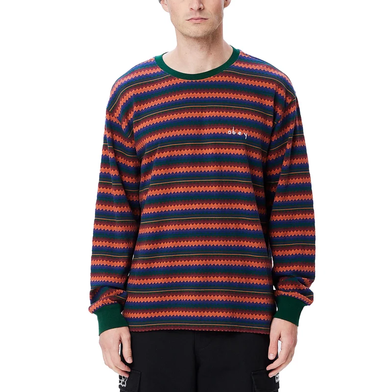 Complex jacquard tee ls