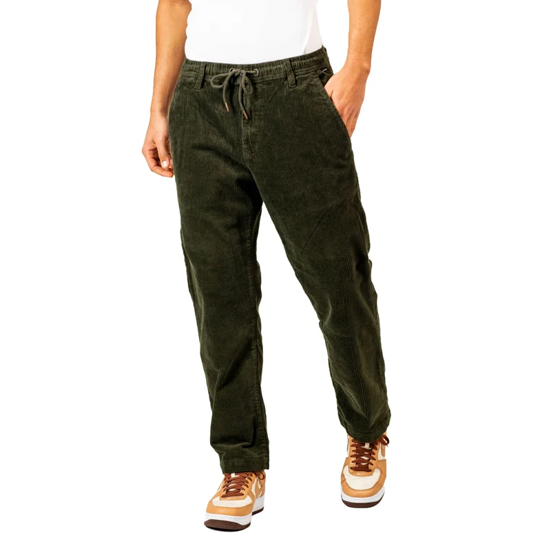 Reflex Loose Chino Dark Green Corduroy