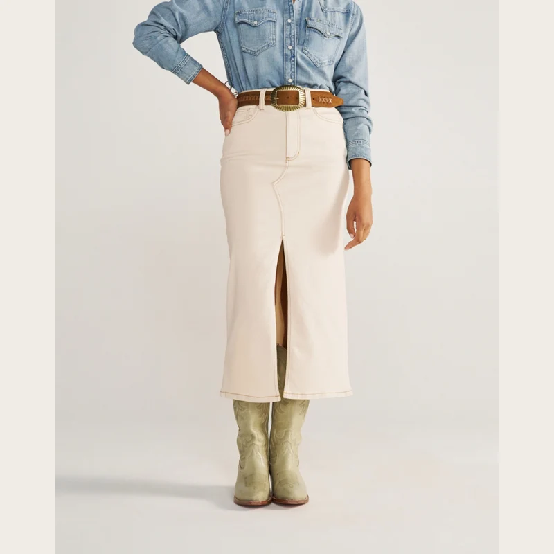 Women's Midi Denim Skirt