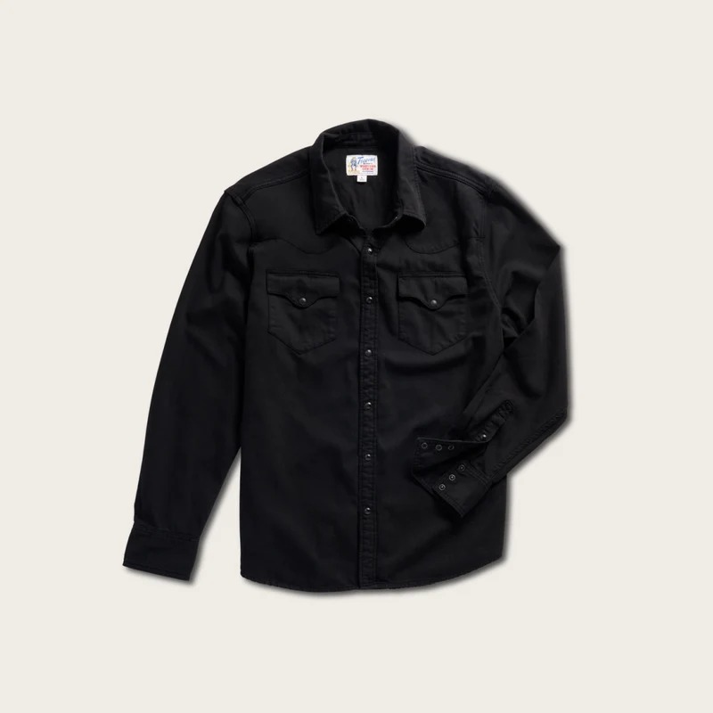 Men's Denim Long Sleeve Pearl Snap