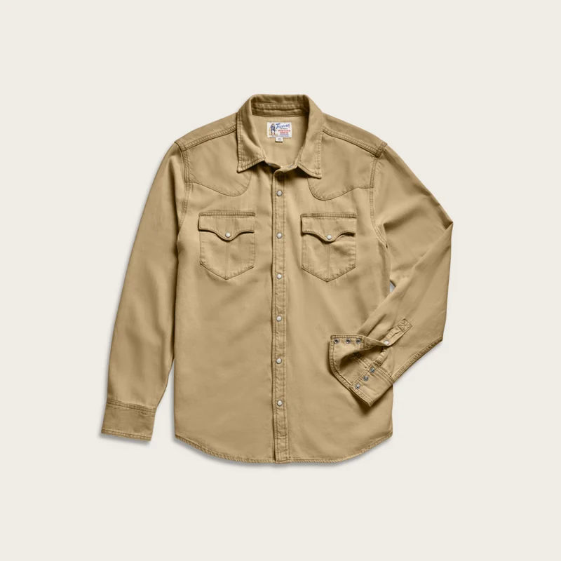 Men's Denim Long Sleeve Pearl Snap