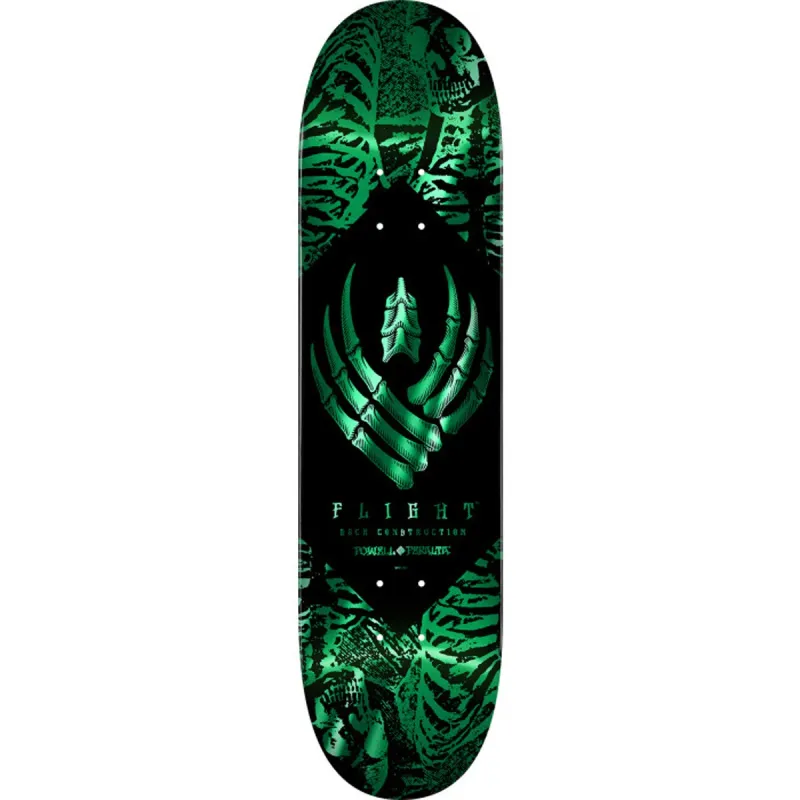 Powell Peralta FLIGHT Skeleton Skateboard Deck Teal foil