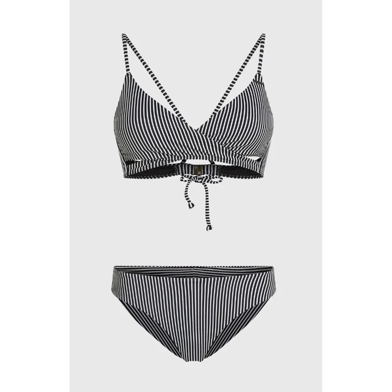 O`Neill Essentials Baay Maoi Bikini Set black micro stripe