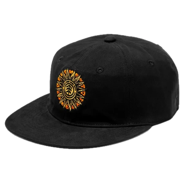 Element Timber 6 Panel Cap Flint Black