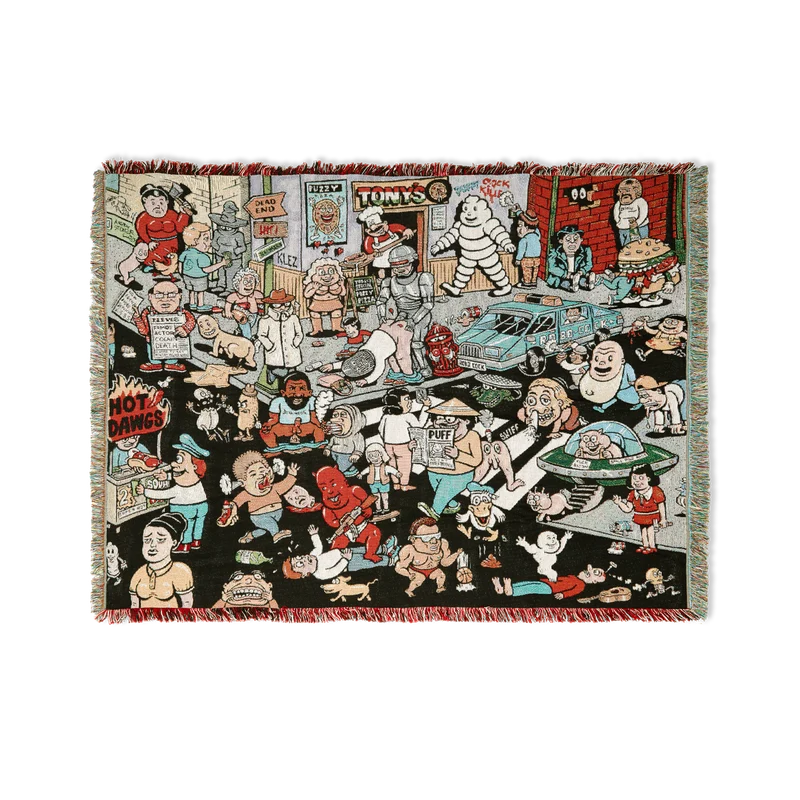 Polar Skate Co Throw Blanket Street Corner