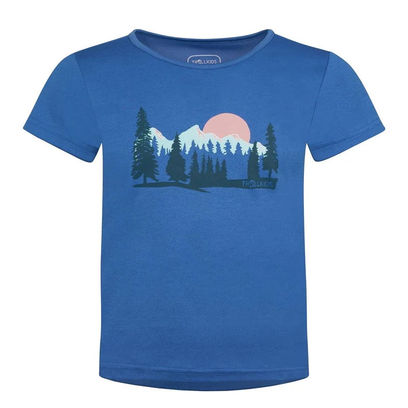 Trollkids Gudvangen Shirt Girls cornflower