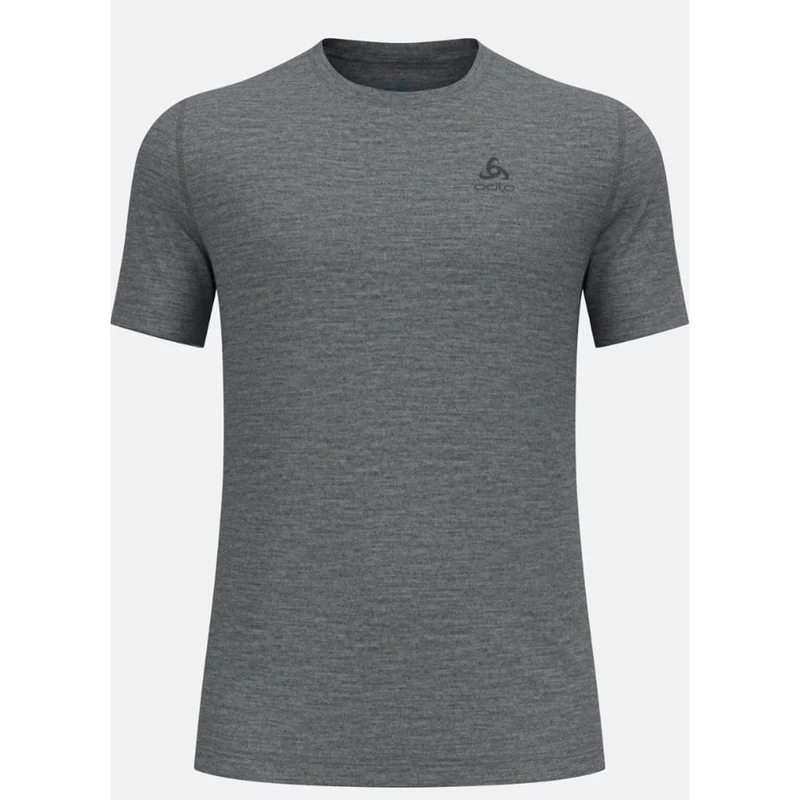 Odlo M Merino 160 BL Top s/s odlo steel grey melange Herren Unterhemd