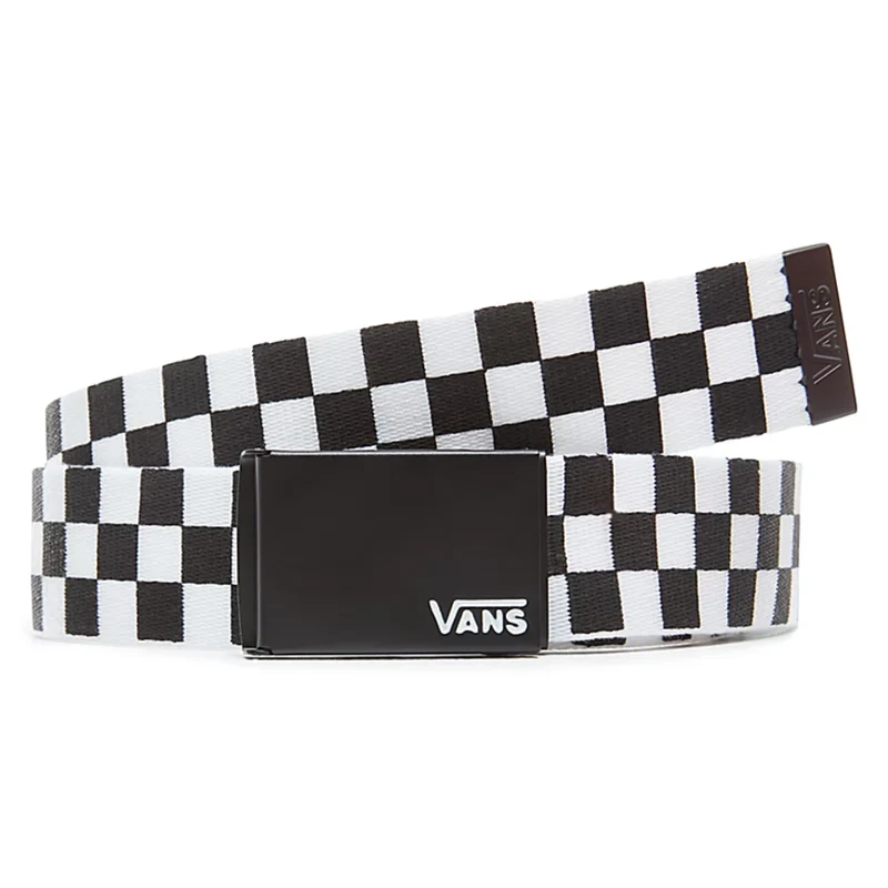 DEPPSTER WEB RIEM Zwart Wit Checkerboard