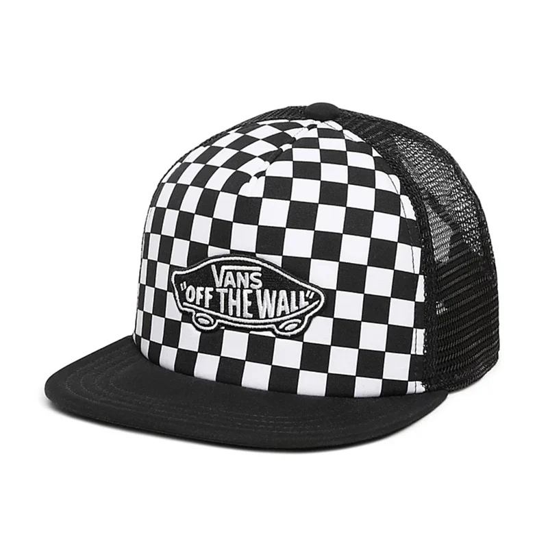 CLASSIC PATCH TRUCKER Kids Cap Zwart Wit Checkerboard