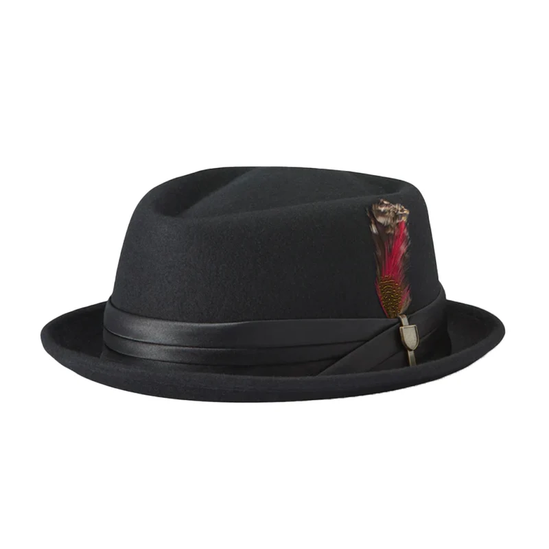 STOUT PORK PIE BLACK BLACK