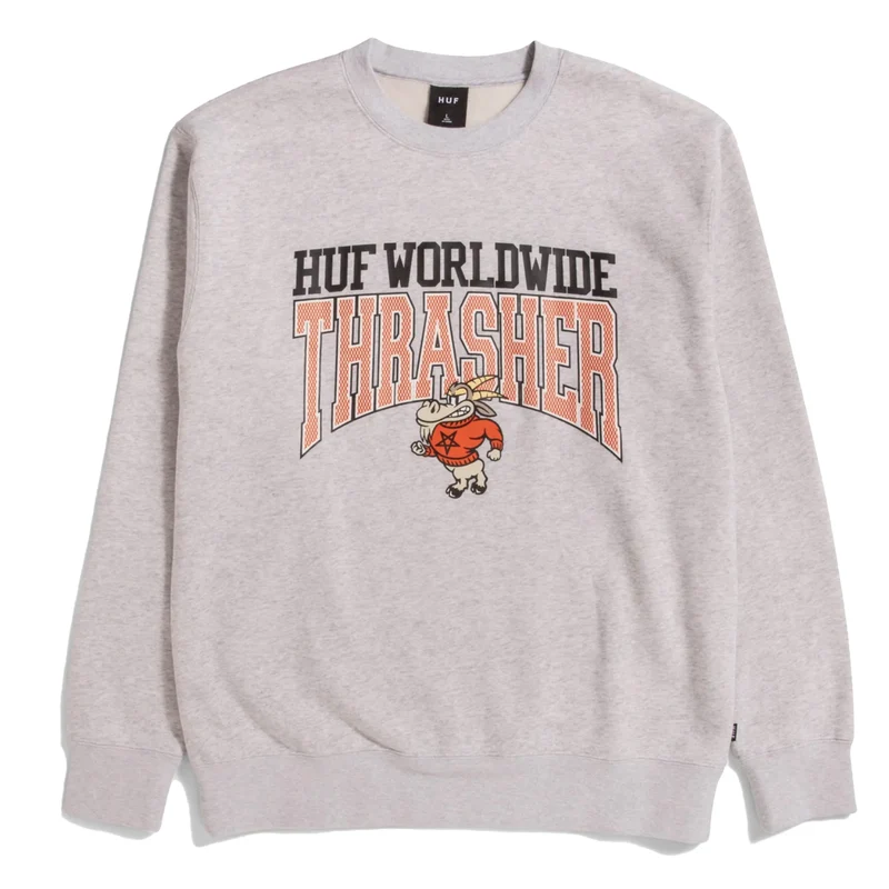 HUF X THRASHER - CANDLESTICK CREWNECK