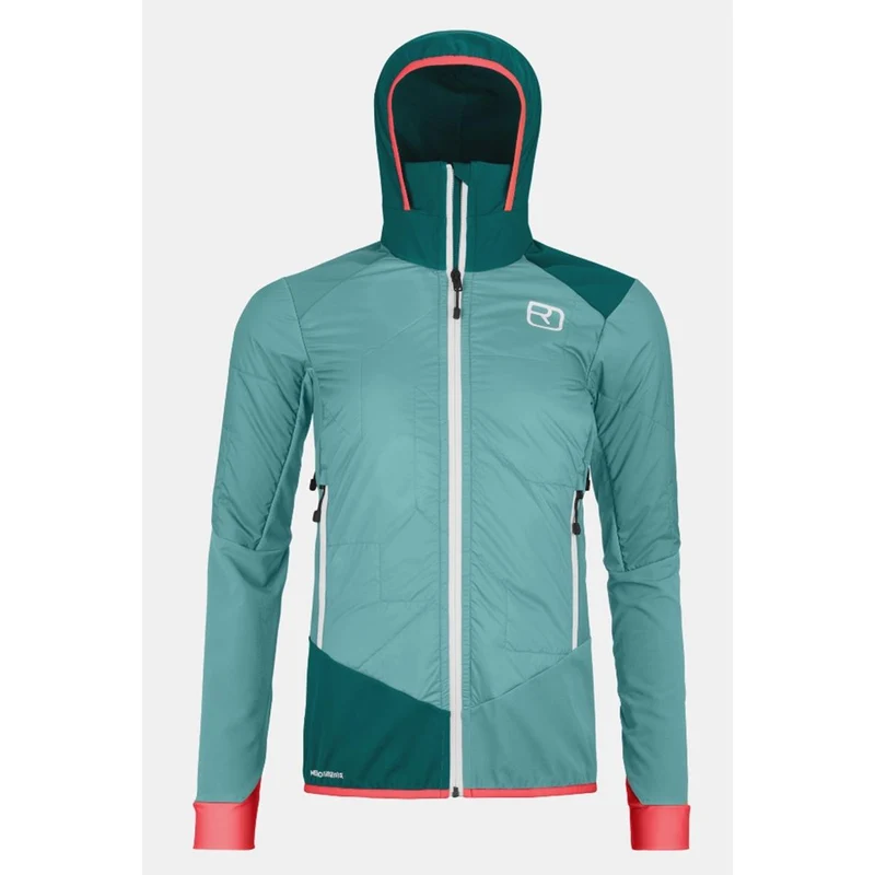 Ortovox Swisswool col becchei Hybrid Jacket ice waterfall Damen Tourenjacke