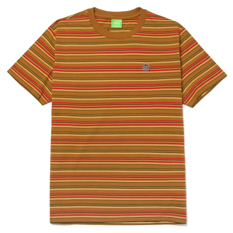 CROWN STRIPE S/S KNIT TOP