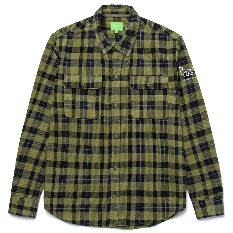 PRINTED WAYLON L/S CORD SHIRT