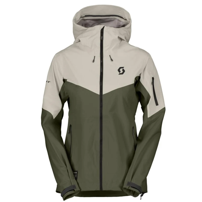 SCOTT Explorair 3-lagige Damenjacke- dust white/douglas green