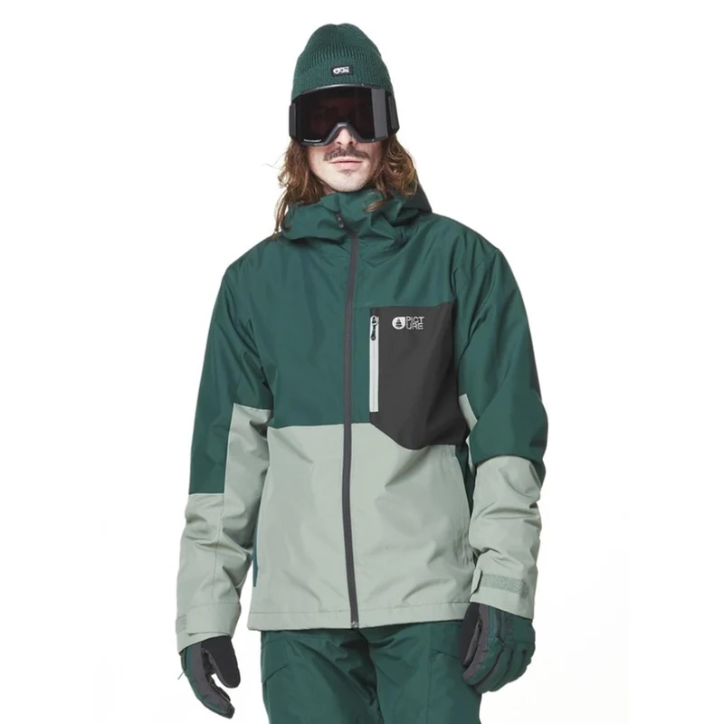 Picture - NITRIC JKT - Pdrsa Pine L Wreath Blk - Skijacke Herren
