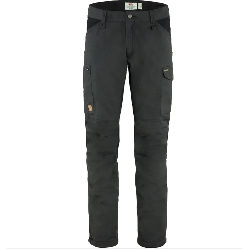 Fjäll Räven Kaipak Trousers M long dark grey black Herren Trekkinghose
