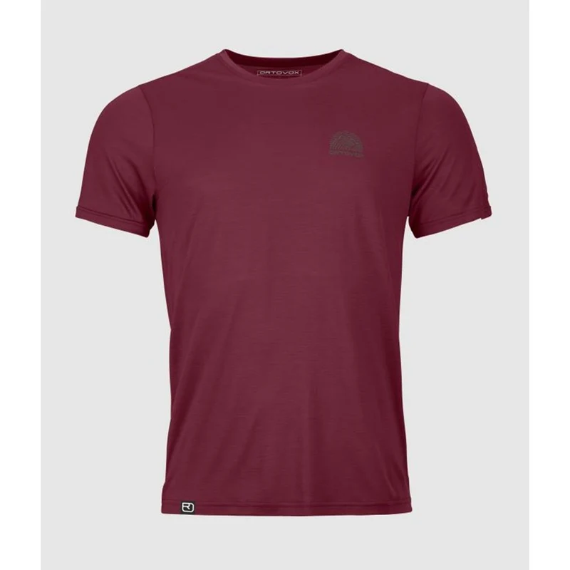 Ortovox 120 Cool Tec MTN Stripe TS M red malbec Herren T-Shirt