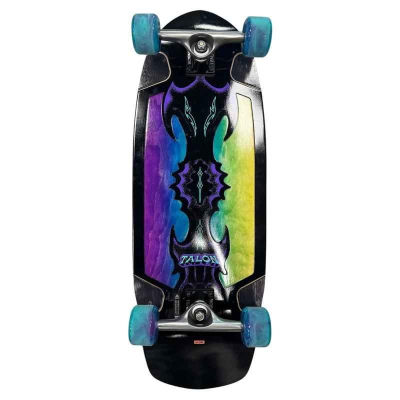 Globe Talon Black Blue Green Cruiser Complete