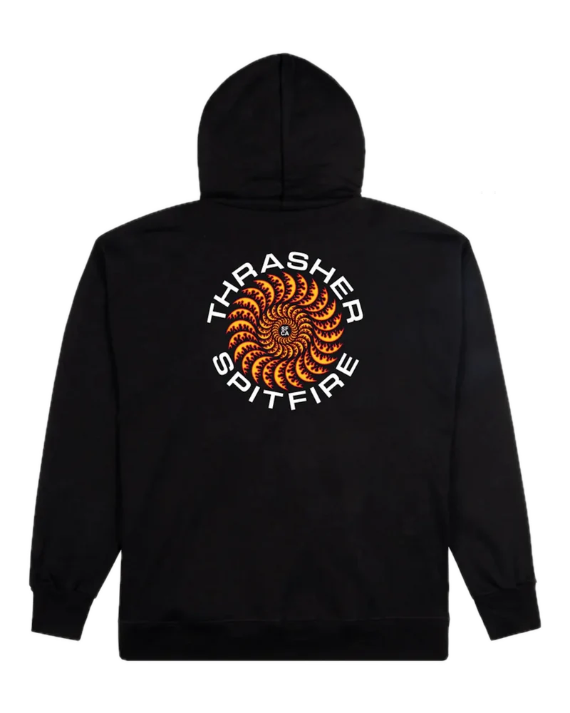 Thrasher x Spitfire Classic Swirl Hooded Sweater