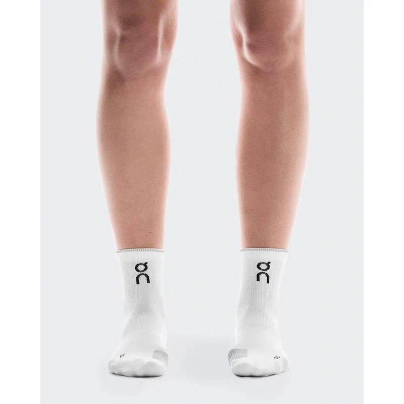 ON Performance Run Sock Mid White / Glacier
