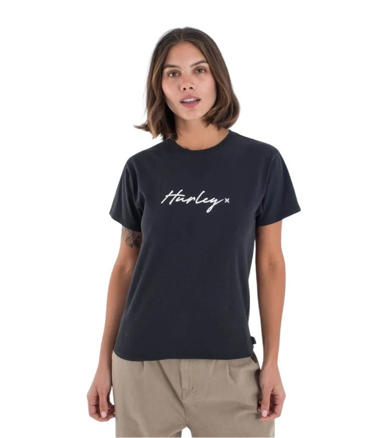 Organic Script Only T-Shirt | Black