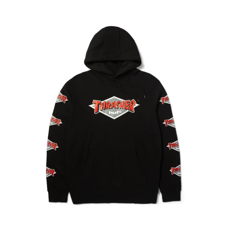 Huf X Thrasher Logo Po Hoodie
