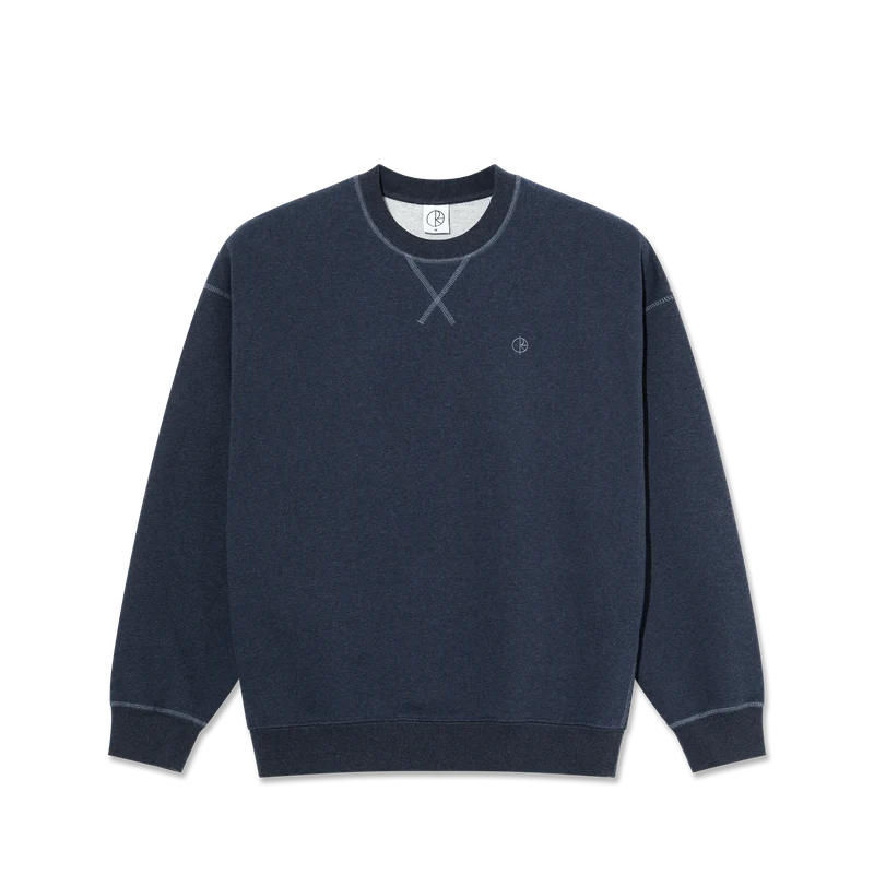Polar Skate Co Frankie Crewneck Navy Melange