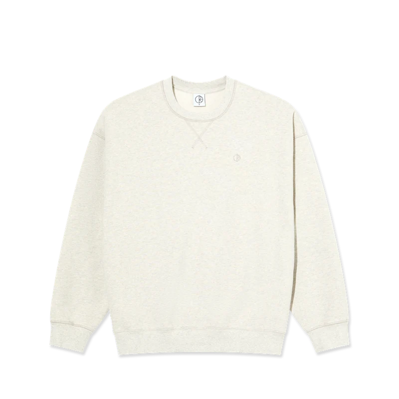 Polar Skate Co Frankie Crewneck Ivory Grey Melange