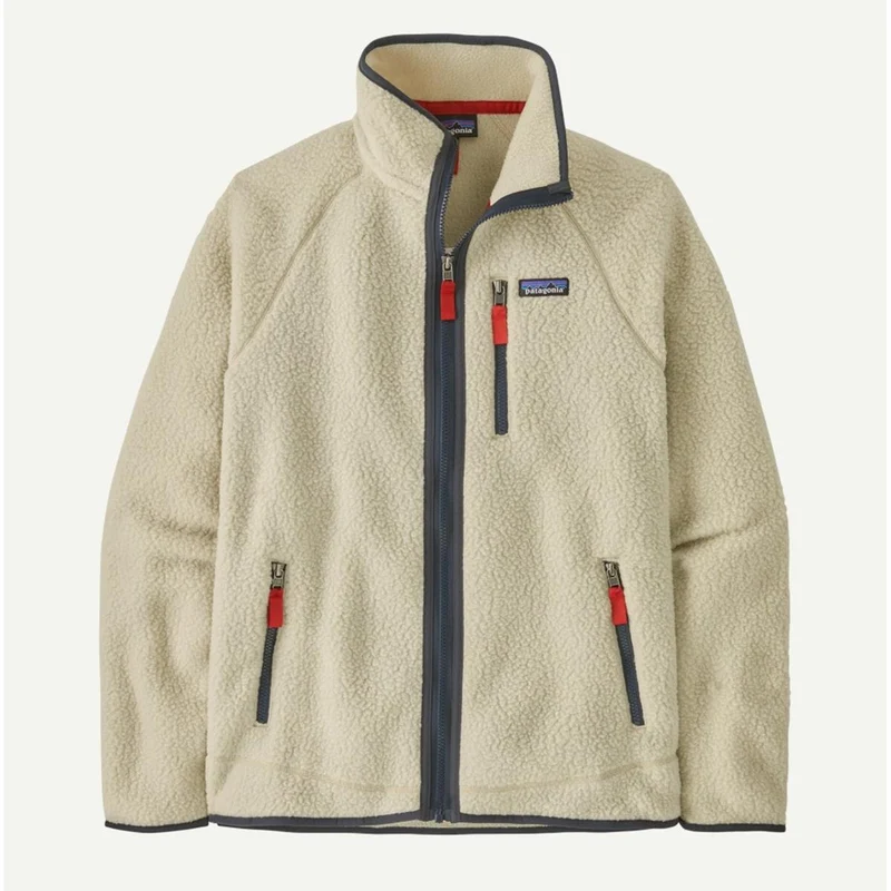 Patagonia M Retro Pile Jacket pelican W/ smolder blue Herren Fleecejacke