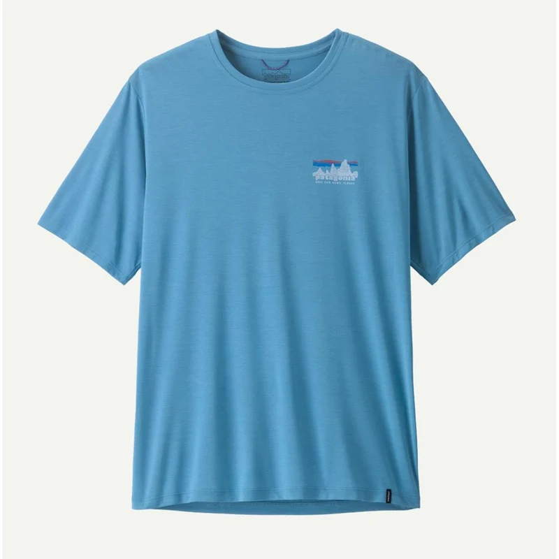 Patagonia M Cap Cool Daily SHirt `73 Skyline light shore blue Herren T-Shirt