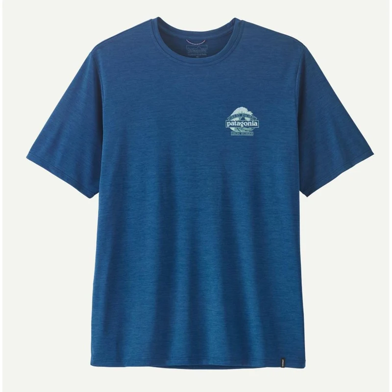 Patagonia M Cap Cool Daily Shirt - Great Waves light clement blue x-dye Herren T-Shirt