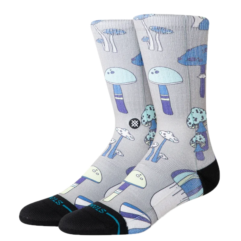 Stance Microbial Crew Stringgrey
