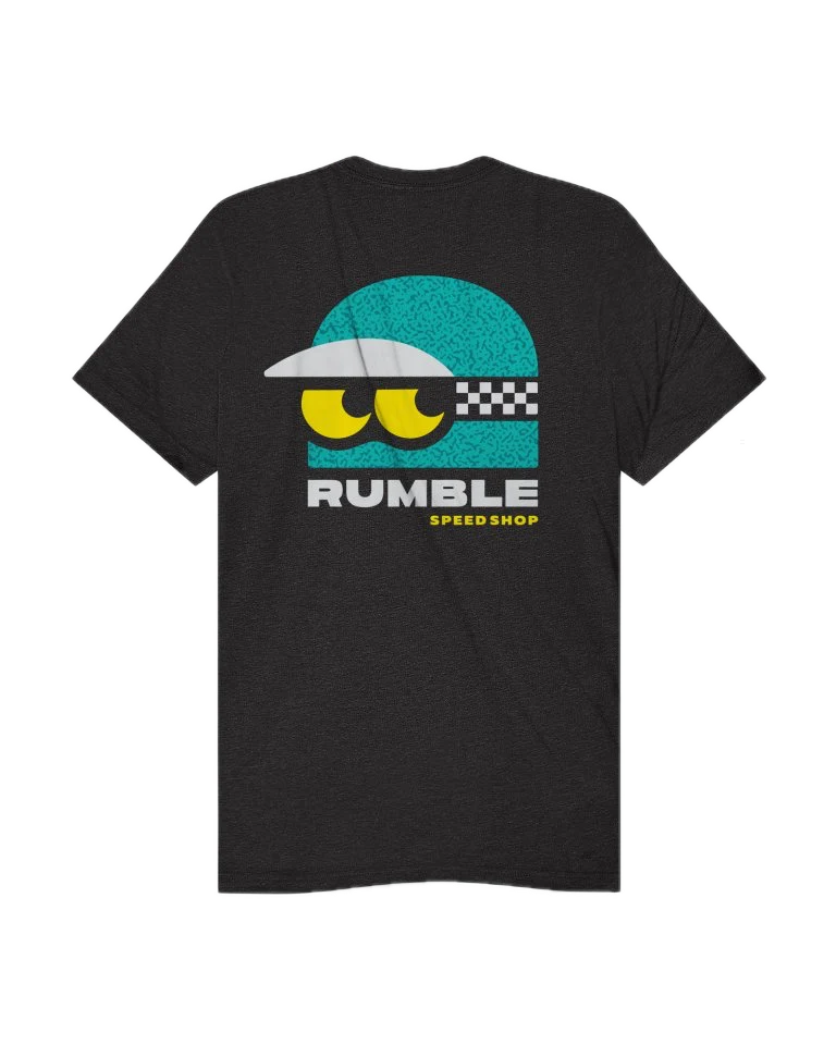 Rumble Speedshop Goggle Eye Black Heather Tee