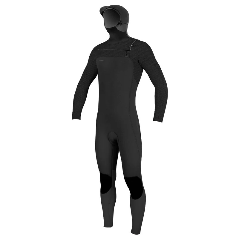 Hyperfreak 5/4+ Chest Zip W/Hood Black